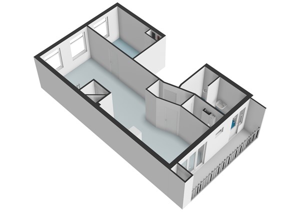 Floor plan - Kijkduinstraat 57-3, 1055 XS Amsterdam 